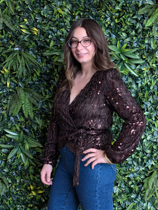 Blouse cache coeur