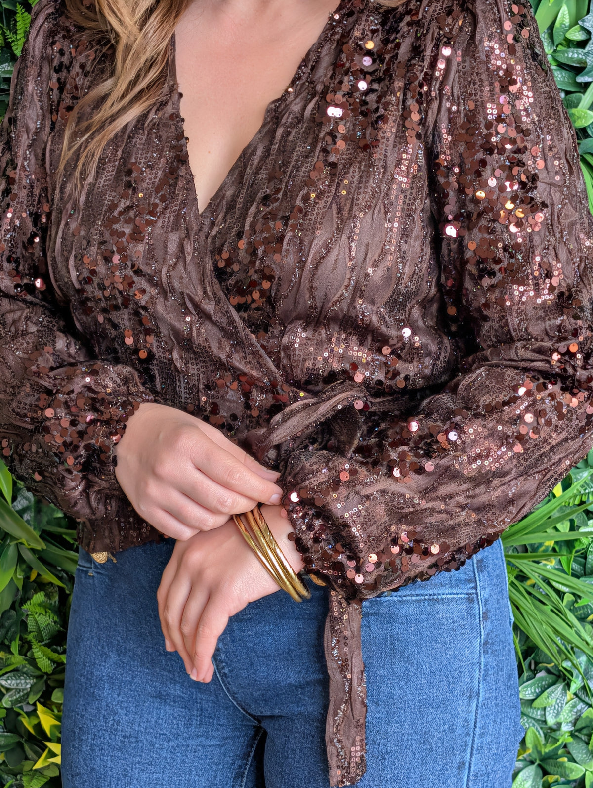 Blouse cache coeur
