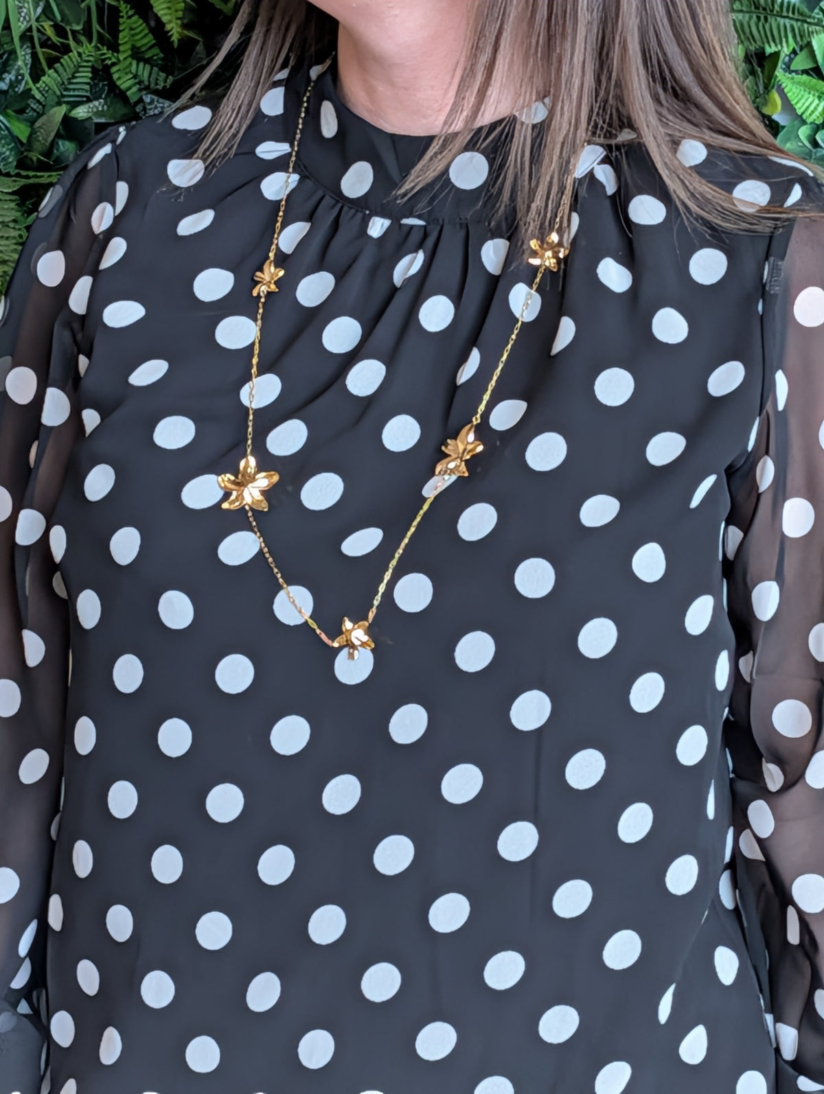 Blouse à pois