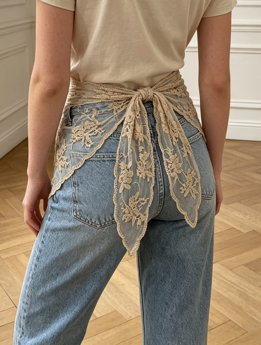Foulard dentelle
