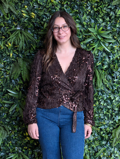 Blouse cache coeur
