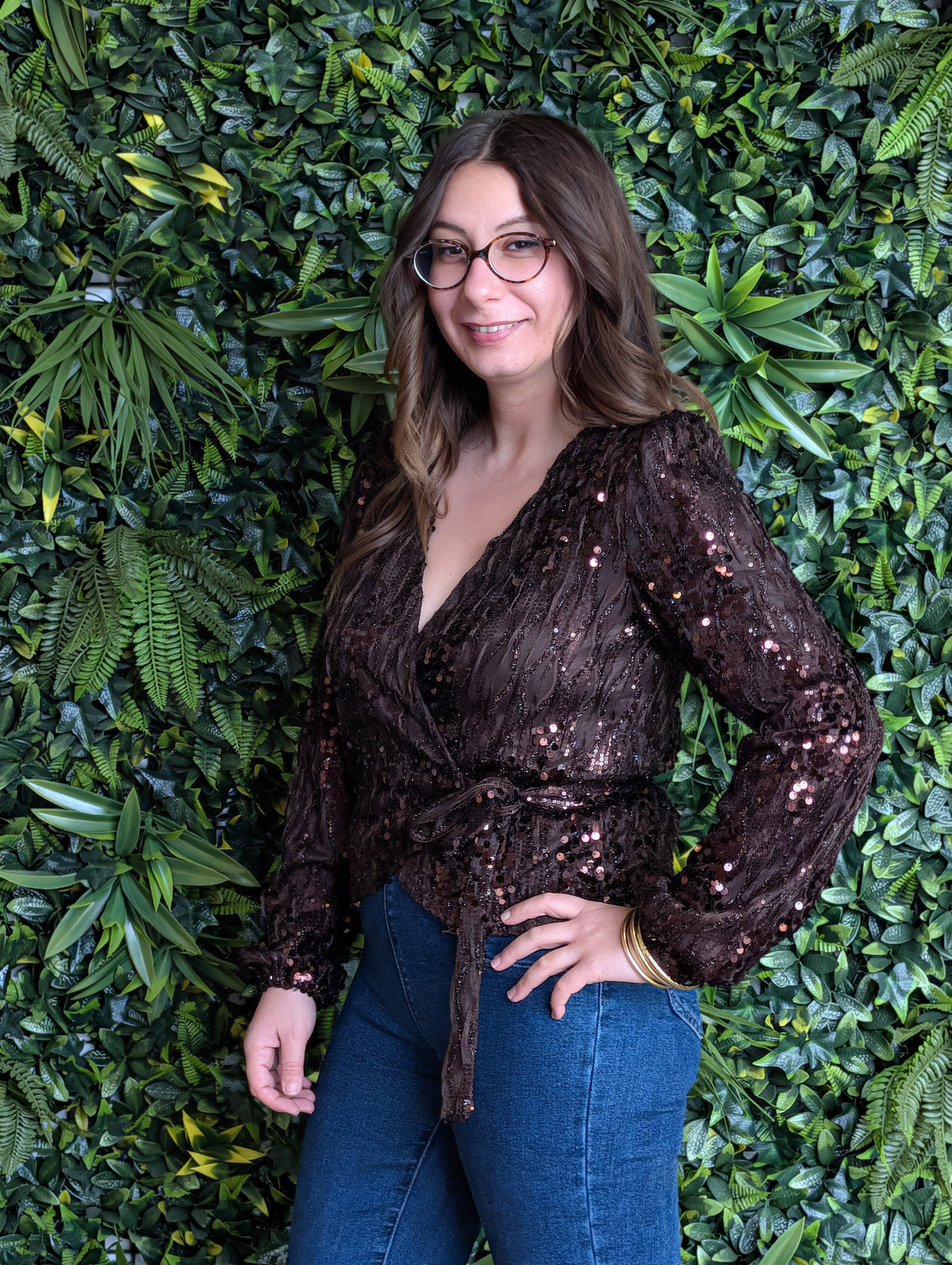 Blouse cache coeur