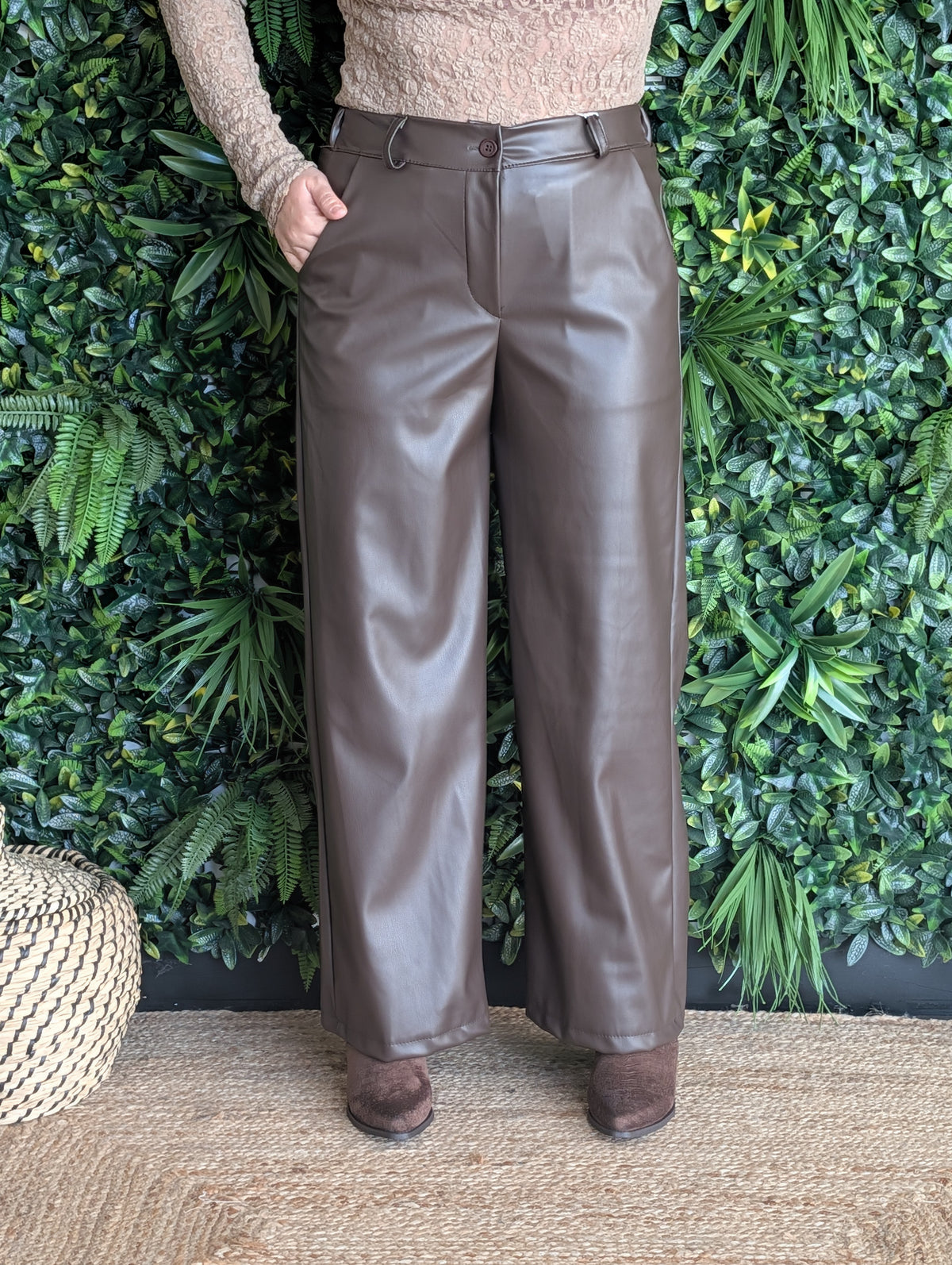 Pantalon simili