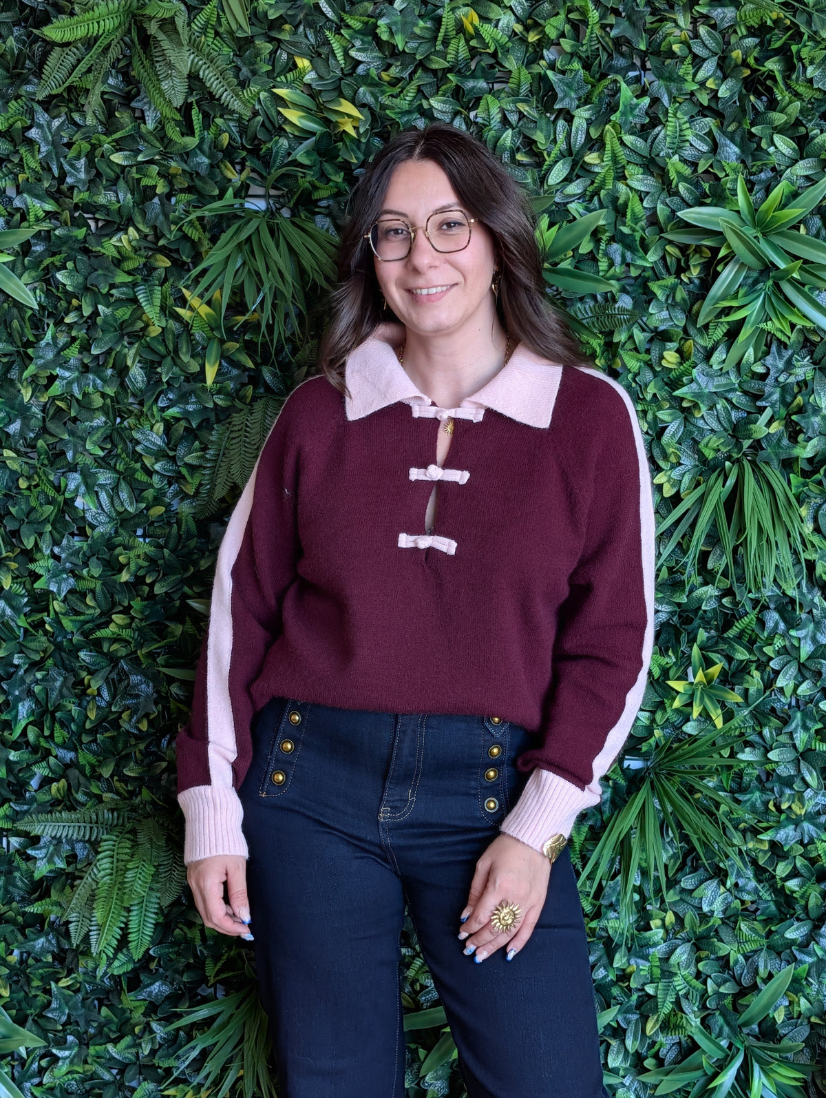 Pull bicolore