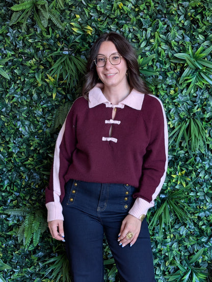 Pull bicolore
