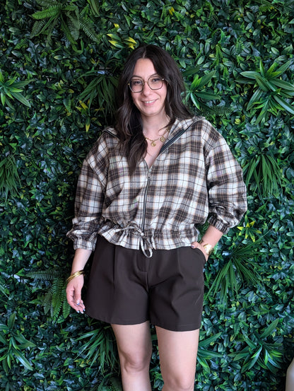 Veste à carreaux