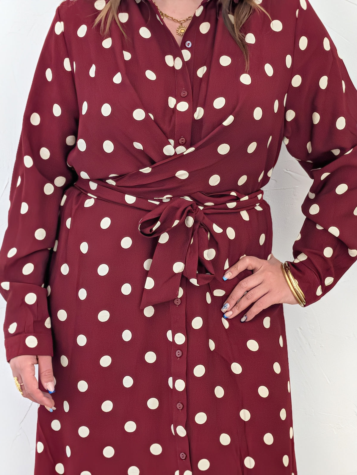 Robe à pois