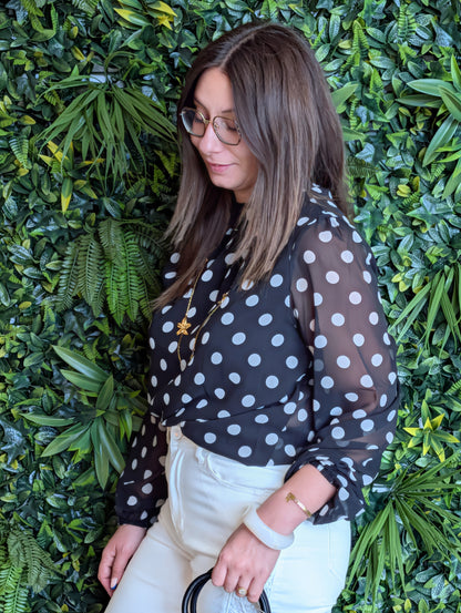 Blouse à pois