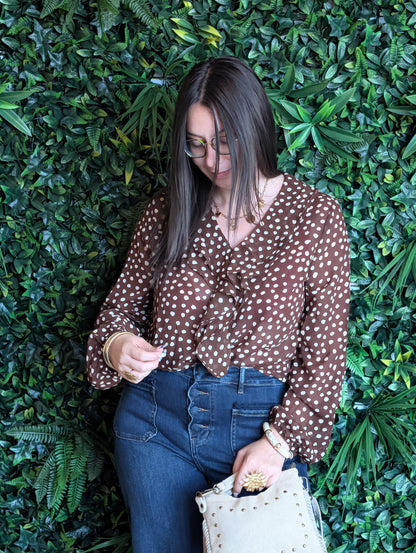 Blouse à pois