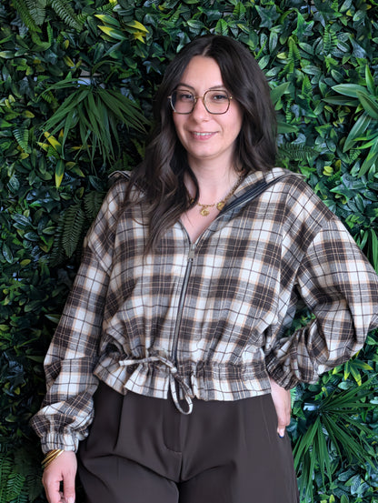 Veste à carreaux