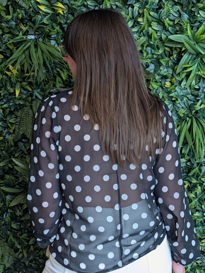 Blouse à pois
