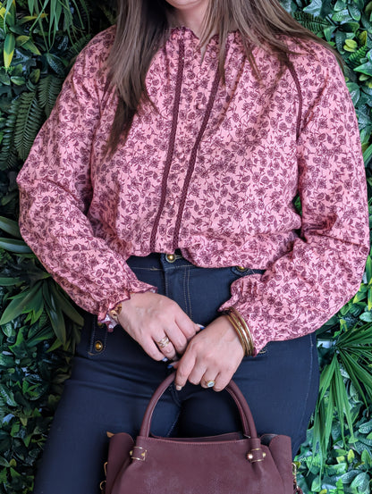 Chemise fleurie