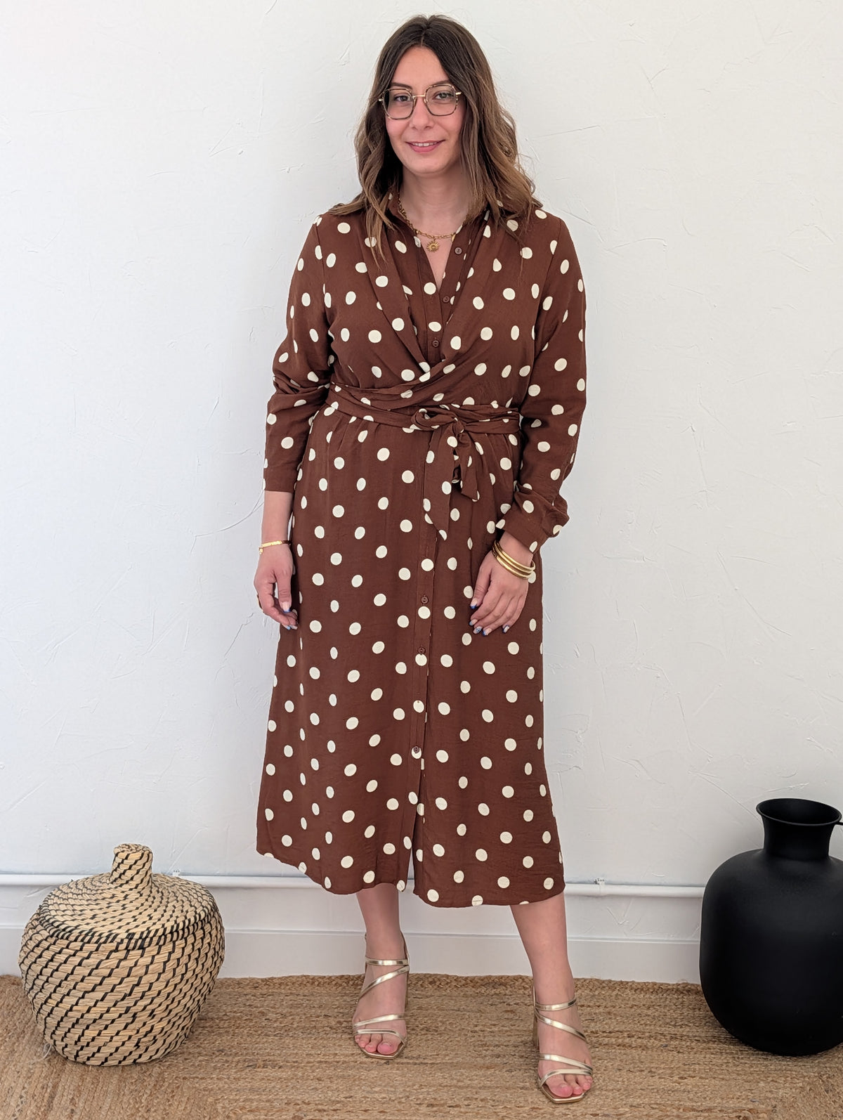 Robe à pois