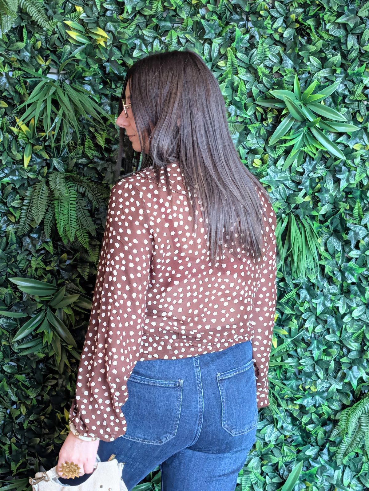 Blouse à pois