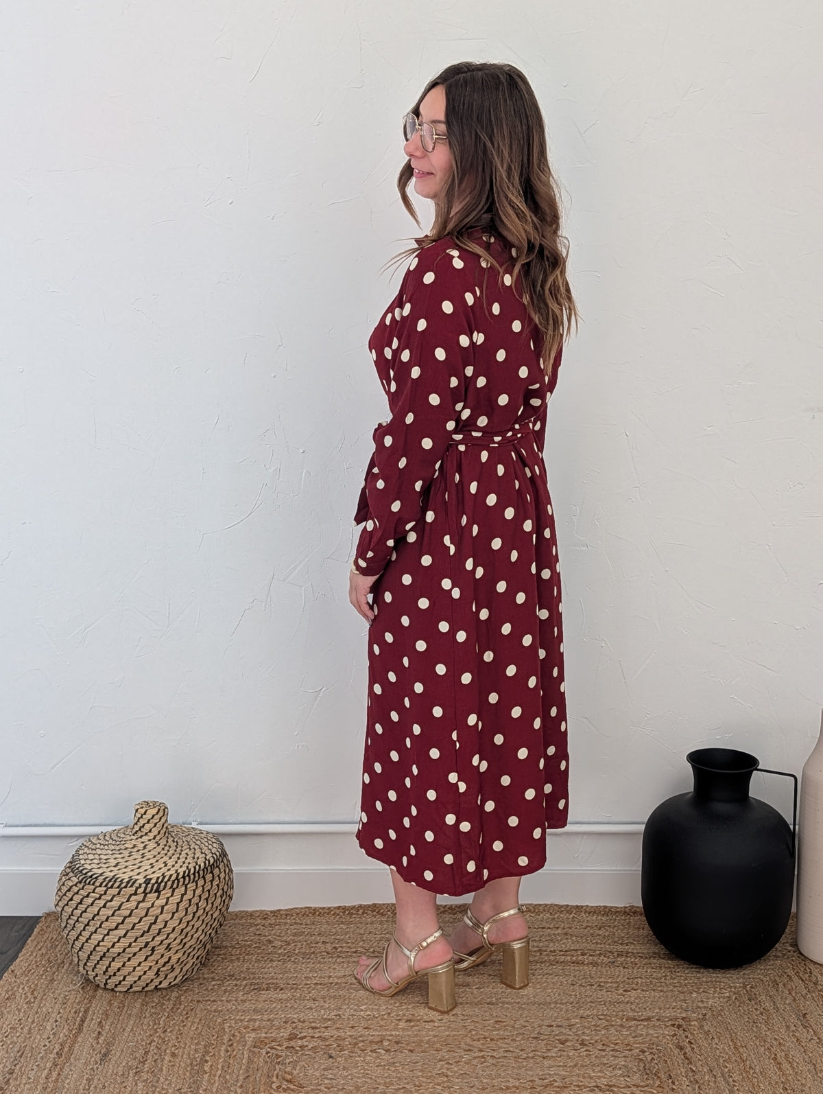Robe à pois